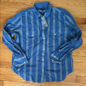NWT J.crew garçon classic fit striped button down shirt sz 12